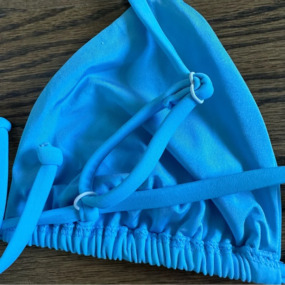 Onia Capri Blue Bikini Set, Alexa Top & Martina Bottom, NWT
